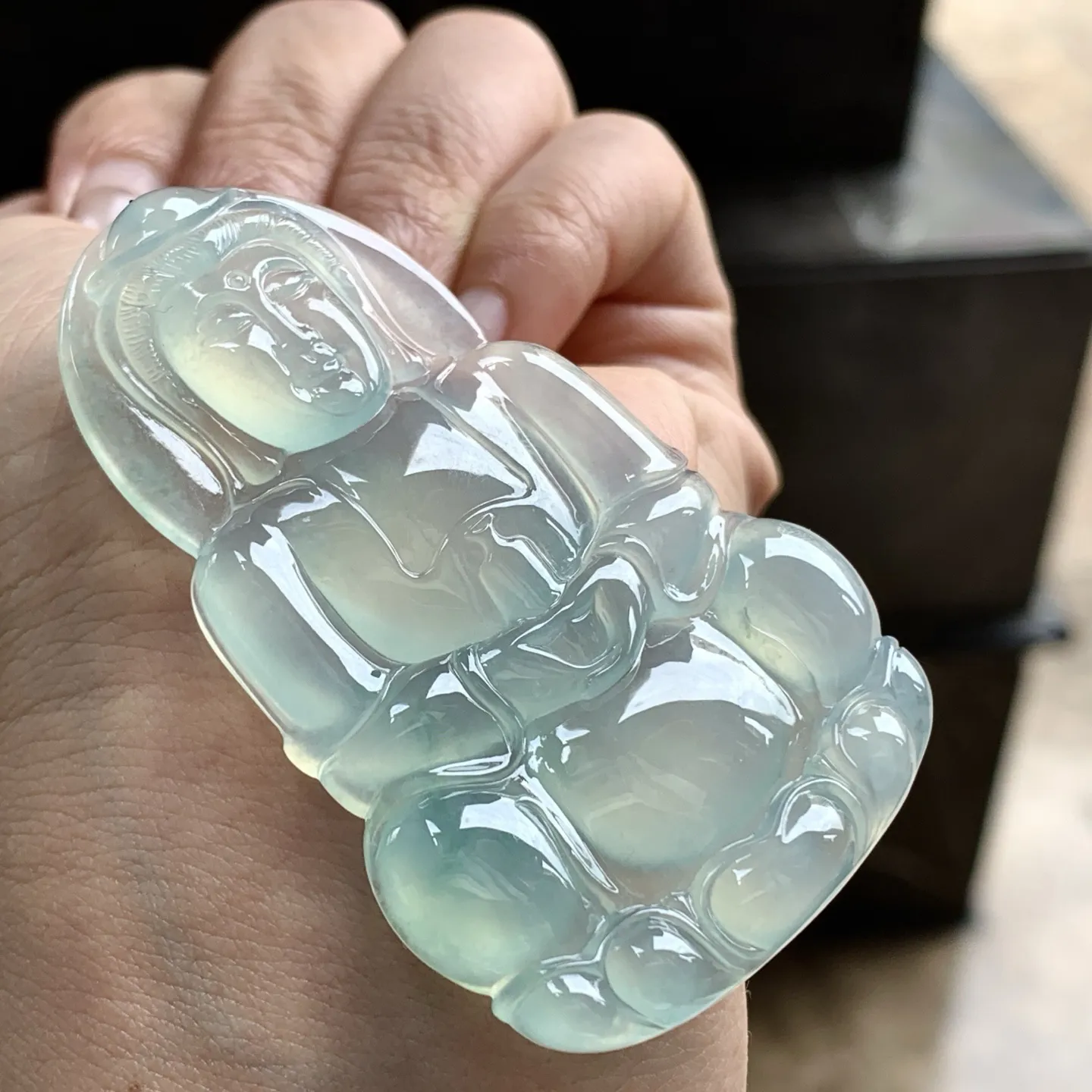 冰晴观音^_^冰透荧光十足