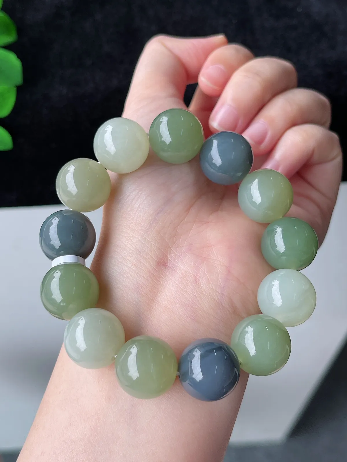 和田玉多宝手串16mm