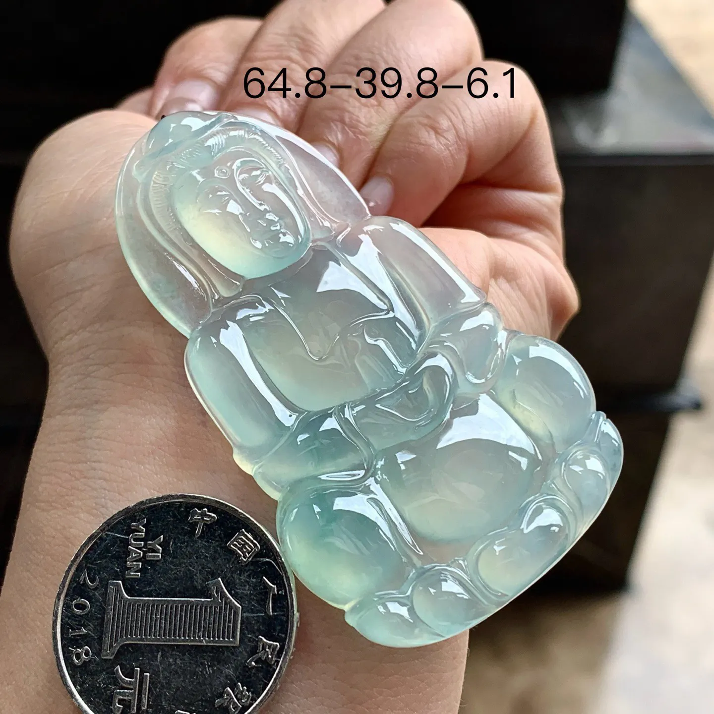 冰晴观音^_^冰透荧光十足