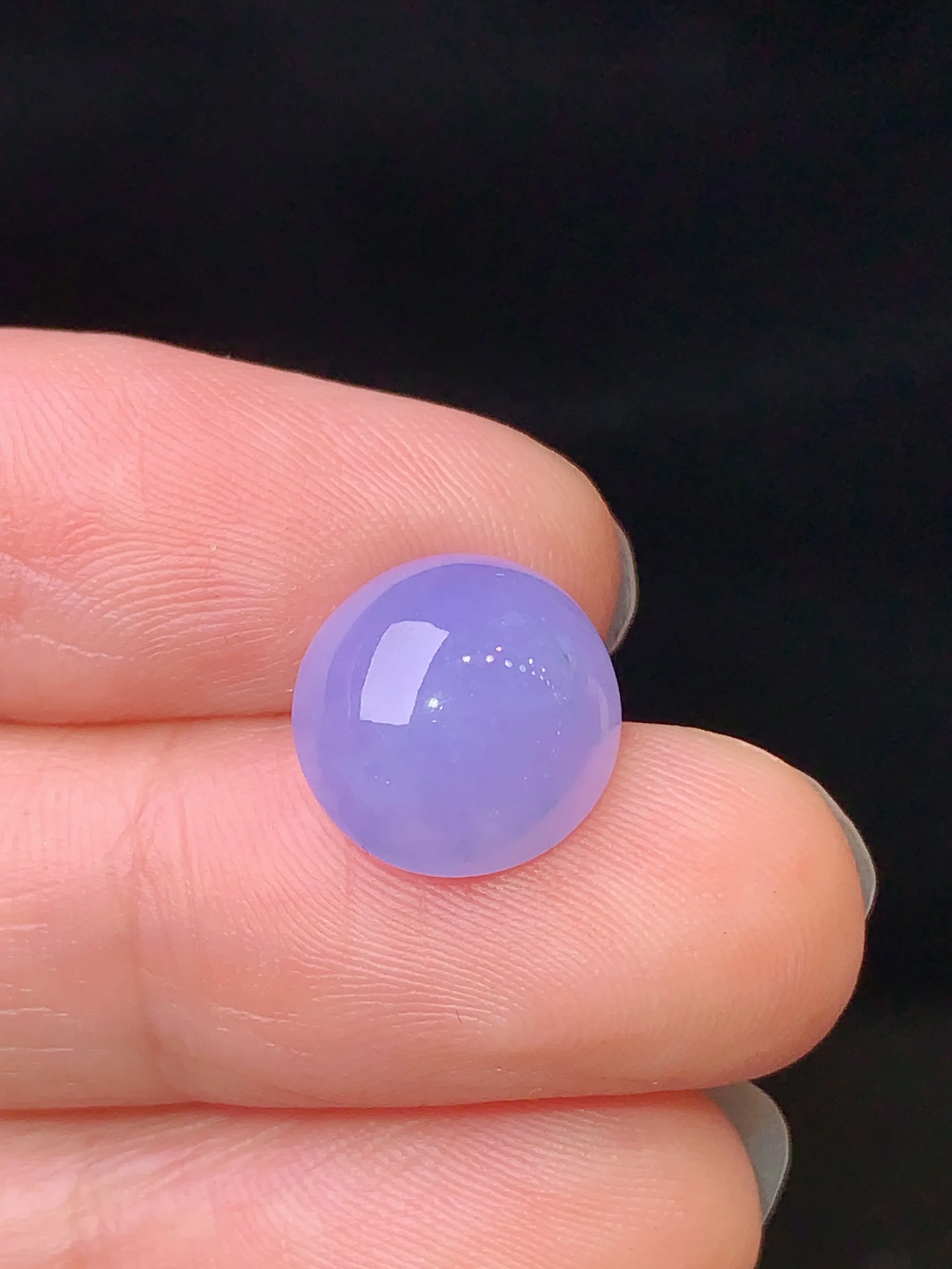 镶嵌款 紫罗兰蛋面吊坠 玉质细腻 色泽艳丽 水润亮眼  整体尺寸11.6*10.8*6.5