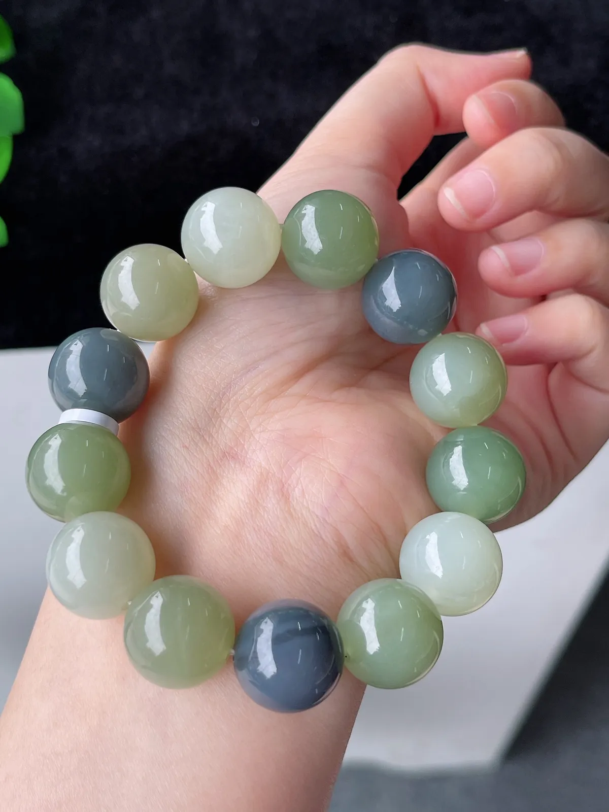 和田玉多宝手串16mm