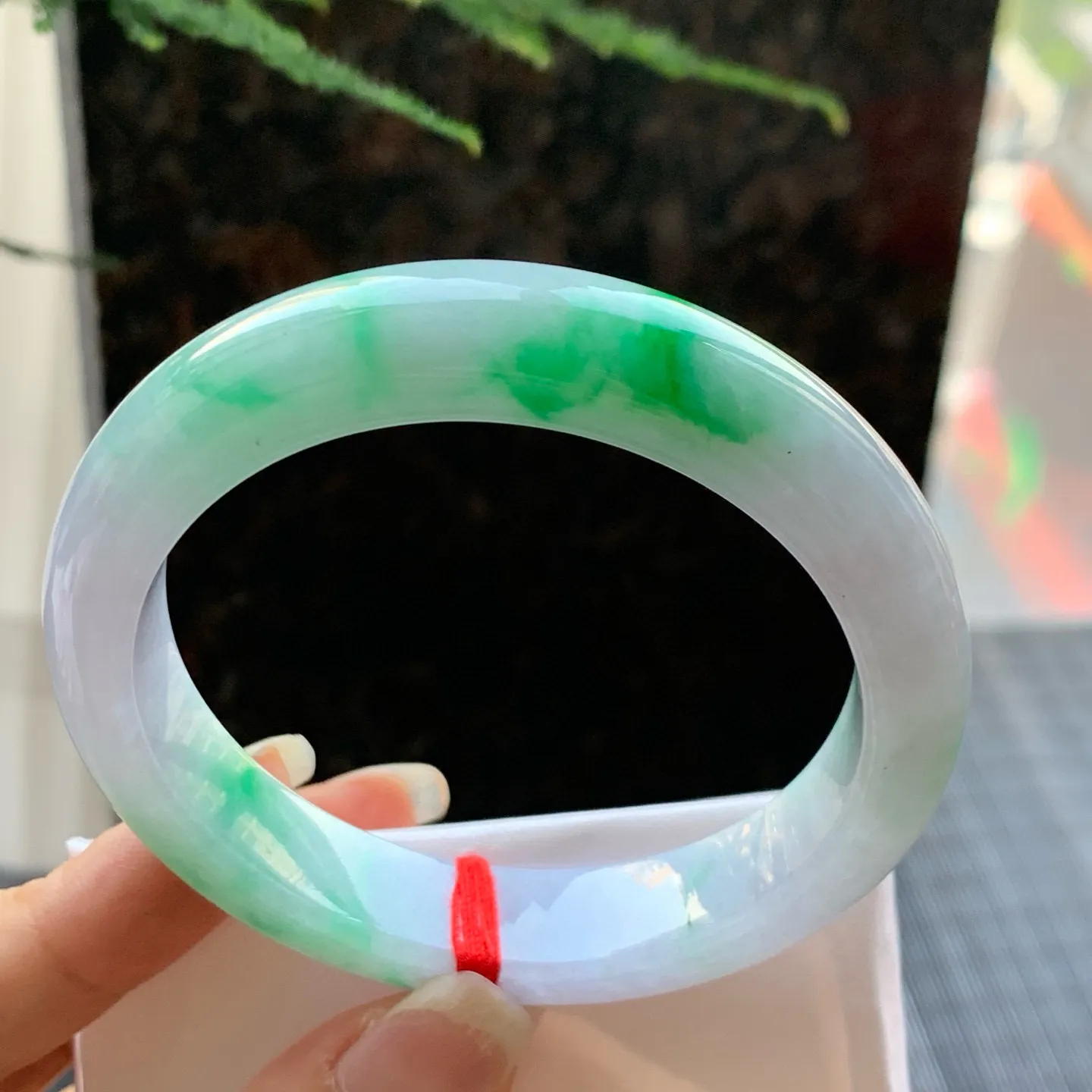 正圈冰糯春彩 无瑕 尺寸:55.2/12/8.2 超美