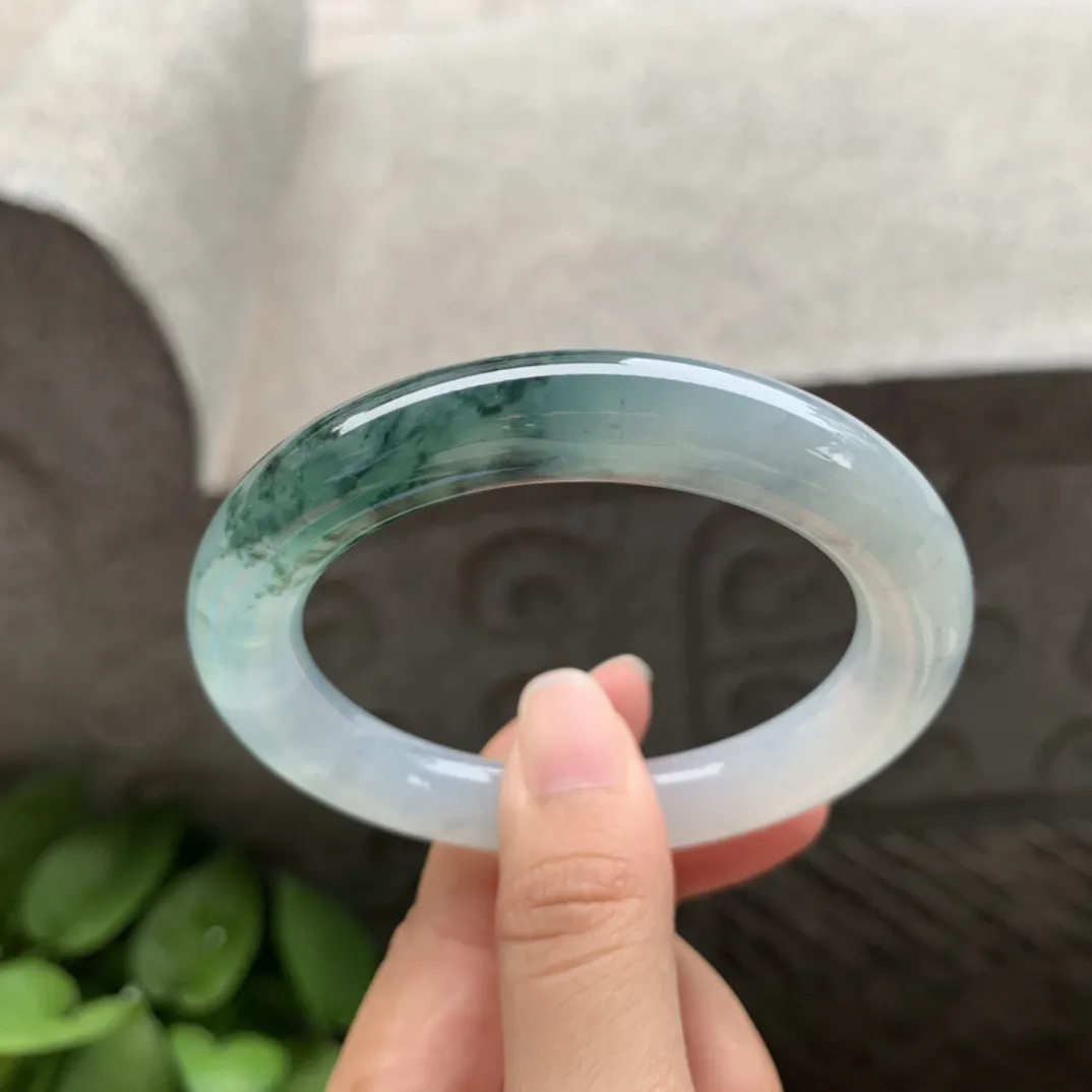 圈口 54-10.2   【冰飘花圆条手镯】圆条54 55可戴