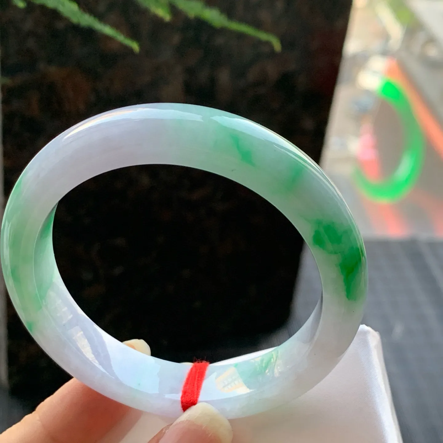 正圈冰糯春彩 无瑕 尺寸:55.2/12/8.2 超美