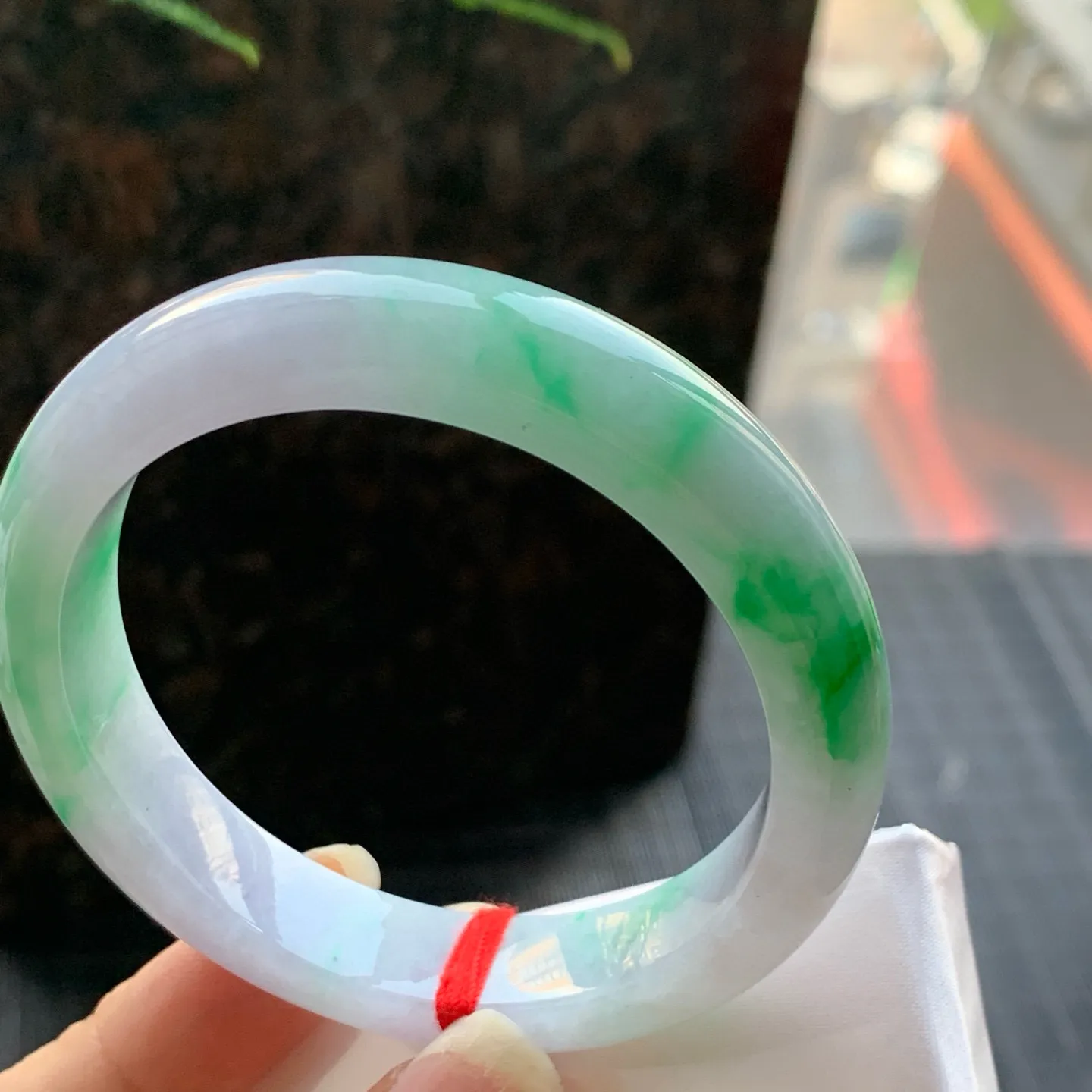 正圈冰糯春彩 无瑕 尺寸:55.2/12/8.2 超美