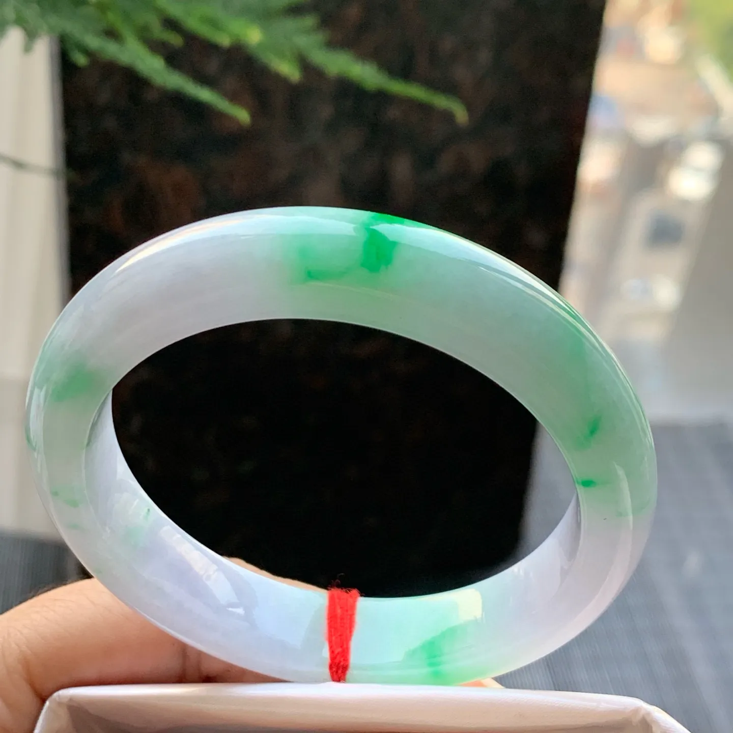 正圈冰糯春彩 无瑕 尺寸:55.2/12/8.2 超美