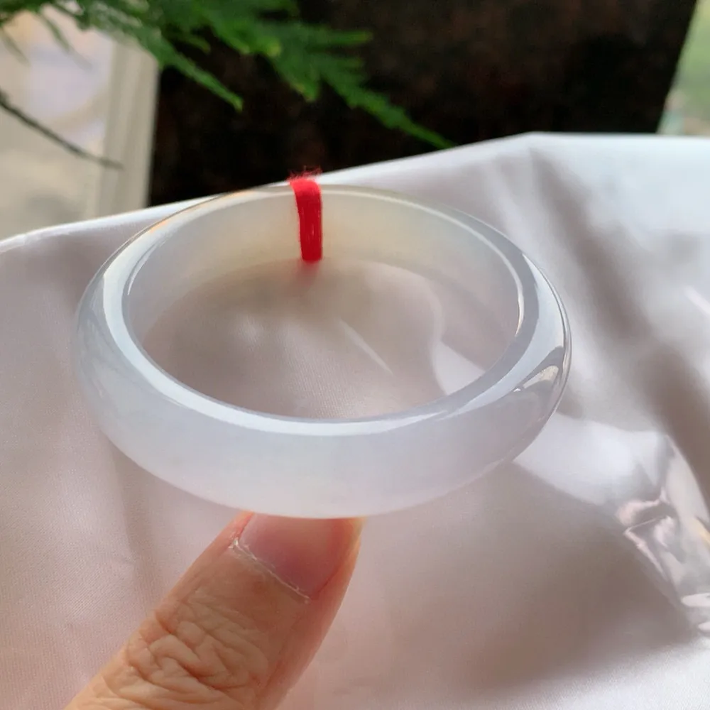 正圈高冰黄翡 无瑕 尺寸:52.7/12.1/7.9 种色俱佳