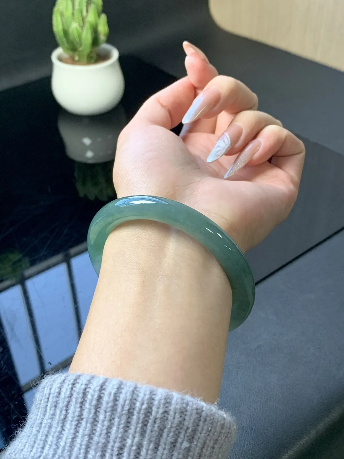 半山水冰油青美人条圆条
⭕️56.5-8.6-9.4