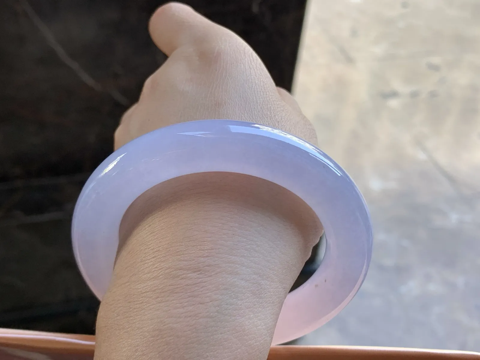 57-12.5

冰紫罗兰圆条手镯^_^冰透