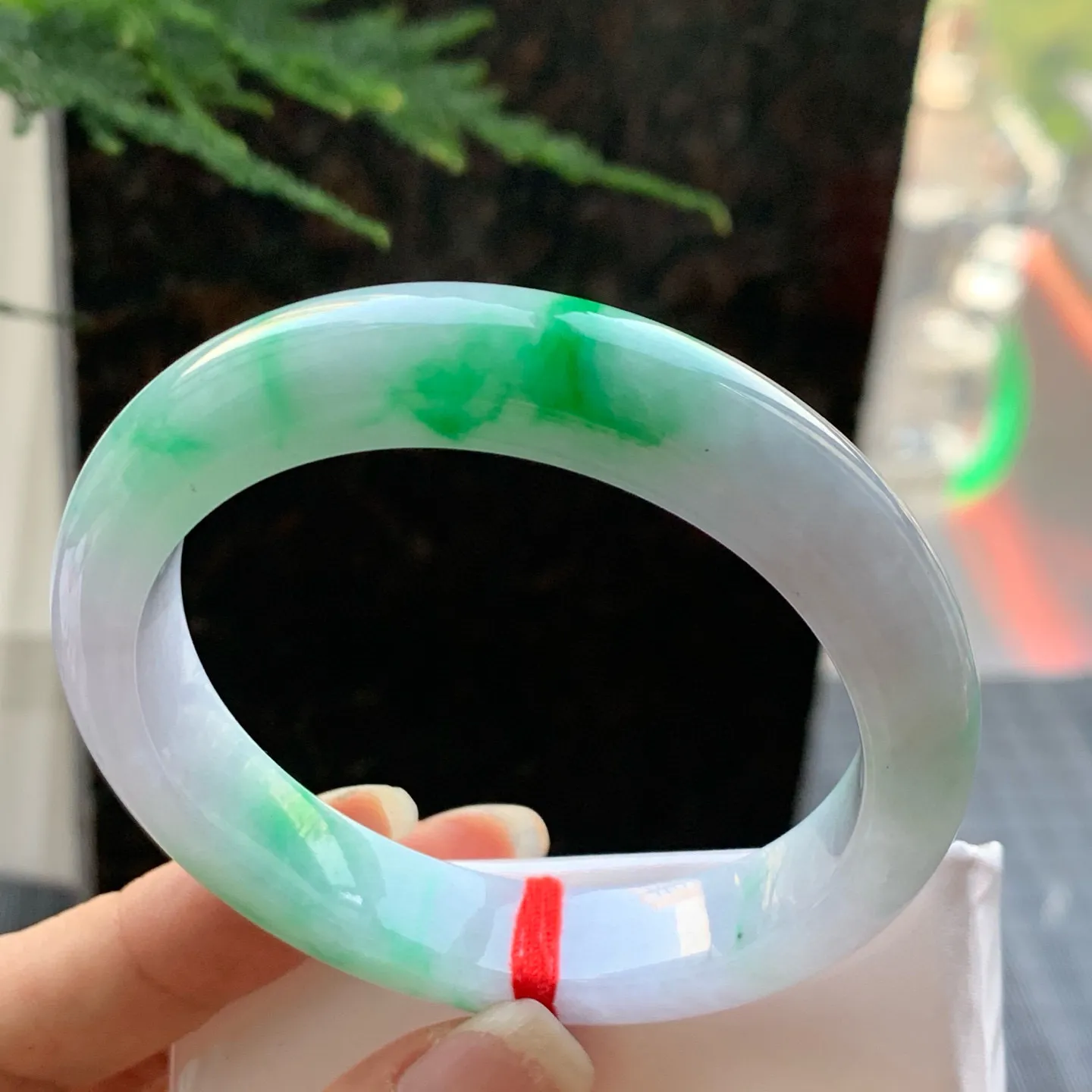 正圈冰糯春彩 无瑕 尺寸:55.2/12/8.2 超美