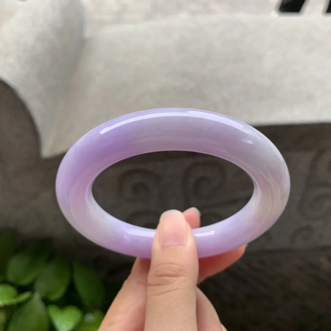 圈口56.3-12 【紫罗兰圆条手镯】圆条56 57可戴