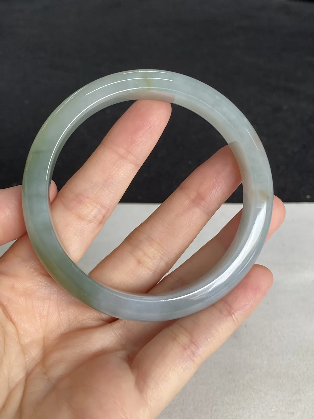 正圈57圈口，翡翠手镯