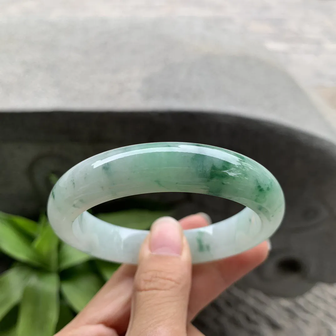 圈口 56.5-12.9-8.2 【飘花正圈手镯】正圈56 57可戴