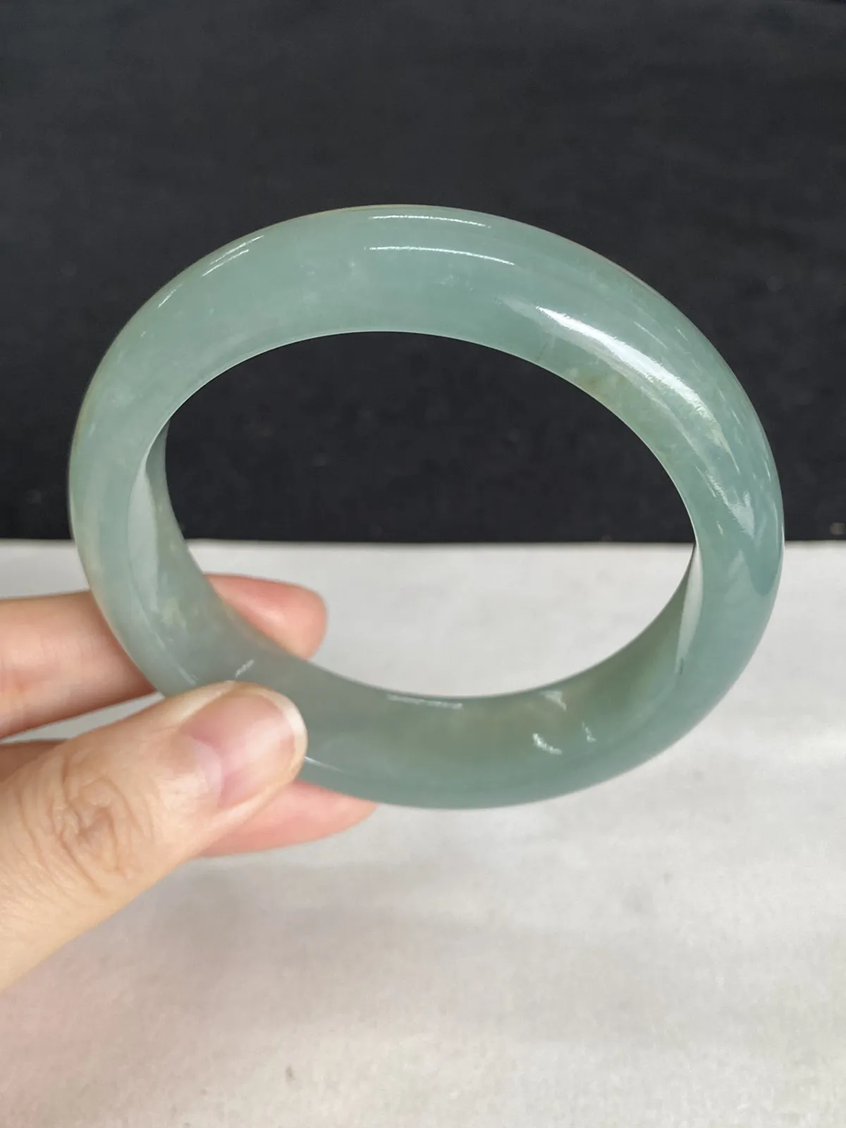 正圈56.6圈口，翡翠手镯