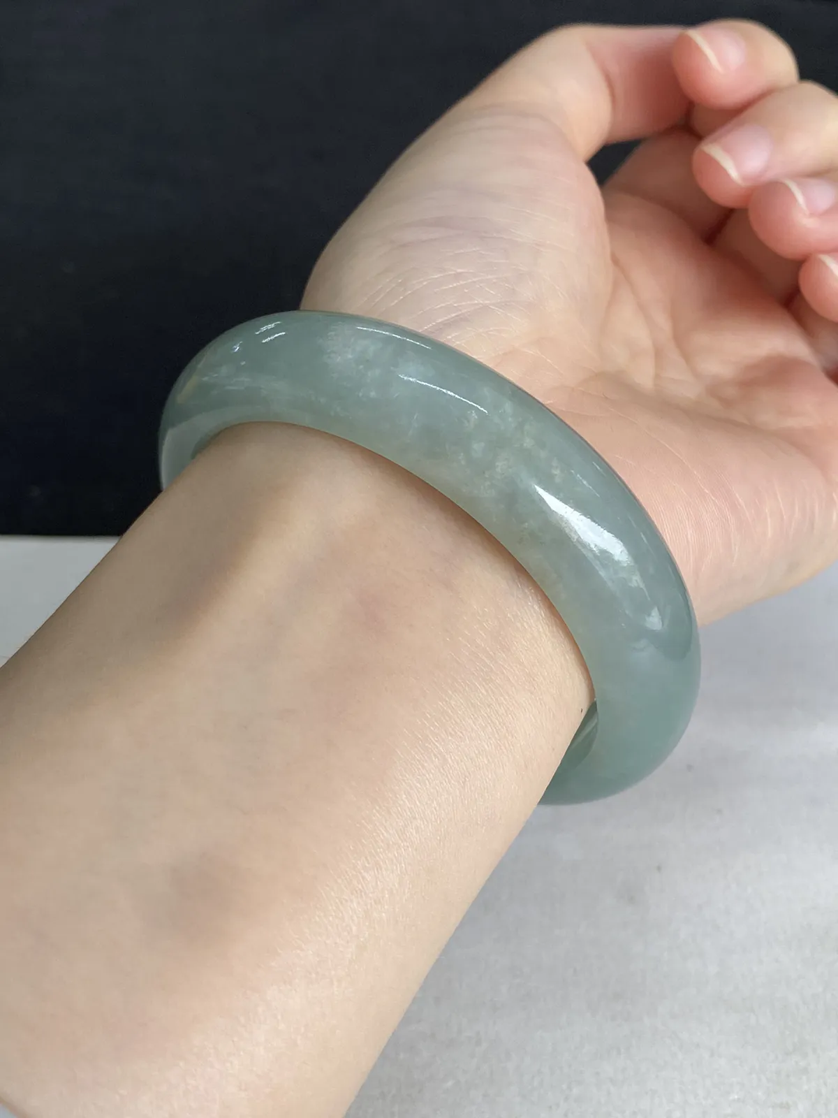 正圈56.6圈口，翡翠手镯