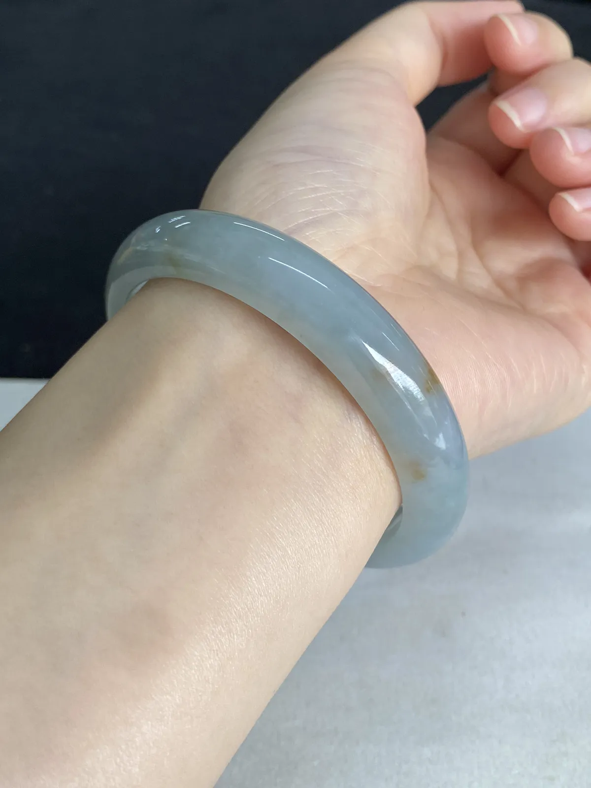 正圈57圈口，翡翠手镯