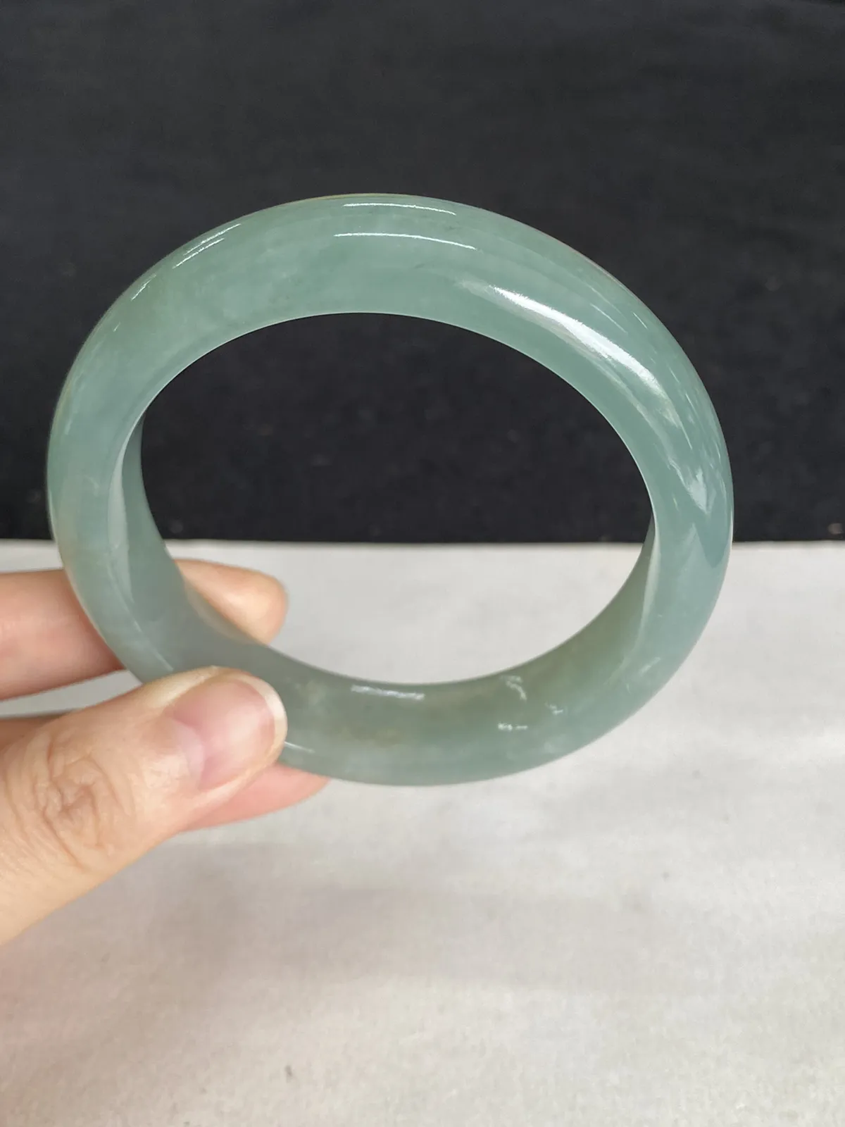 正圈56.6圈口，翡翠手镯