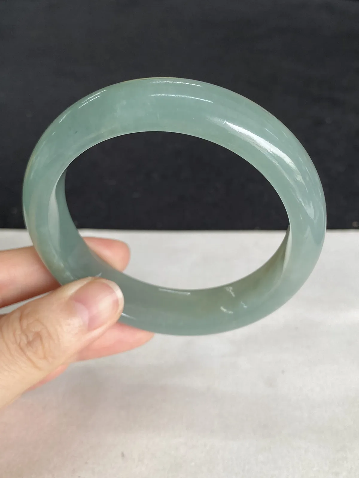 正圈56.6圈口，翡翠手镯