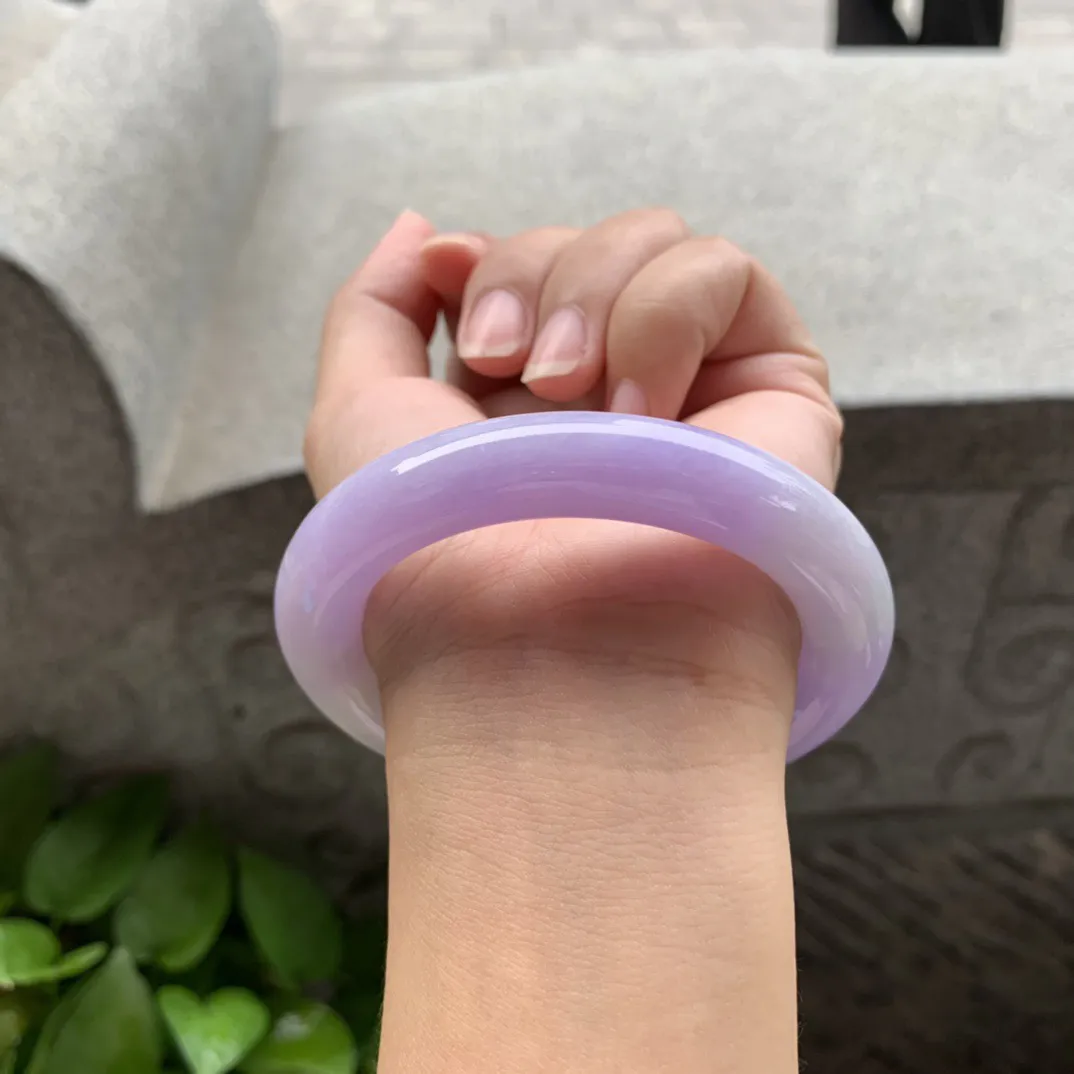 圈口56.3-12 【紫罗兰圆条手镯】圆条56 57可戴