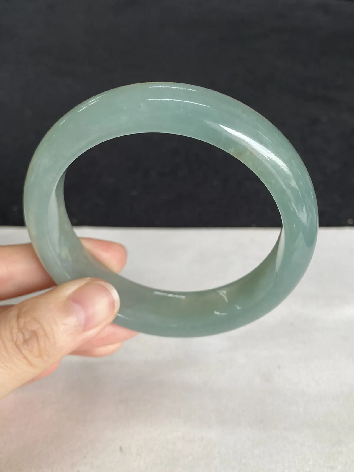 正圈56.6圈口，翡翠手镯