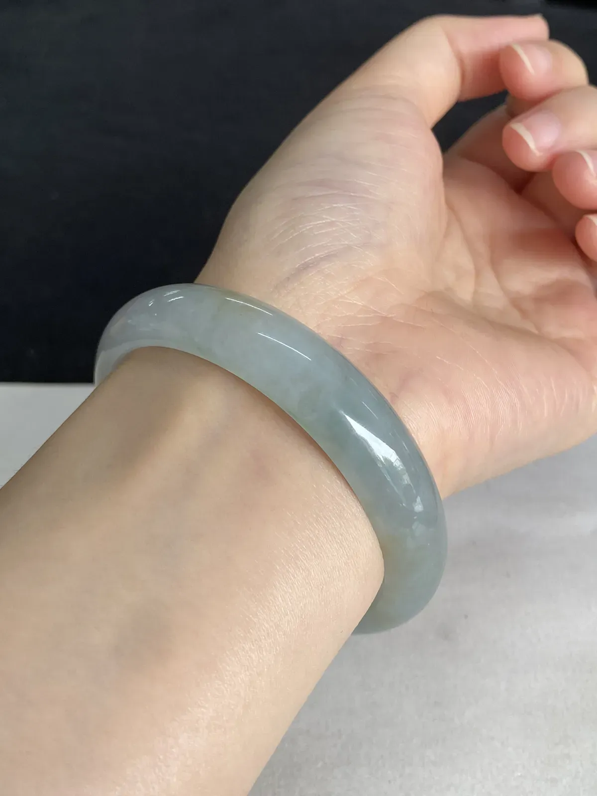 正圈55.7圈口，翡翠手镯