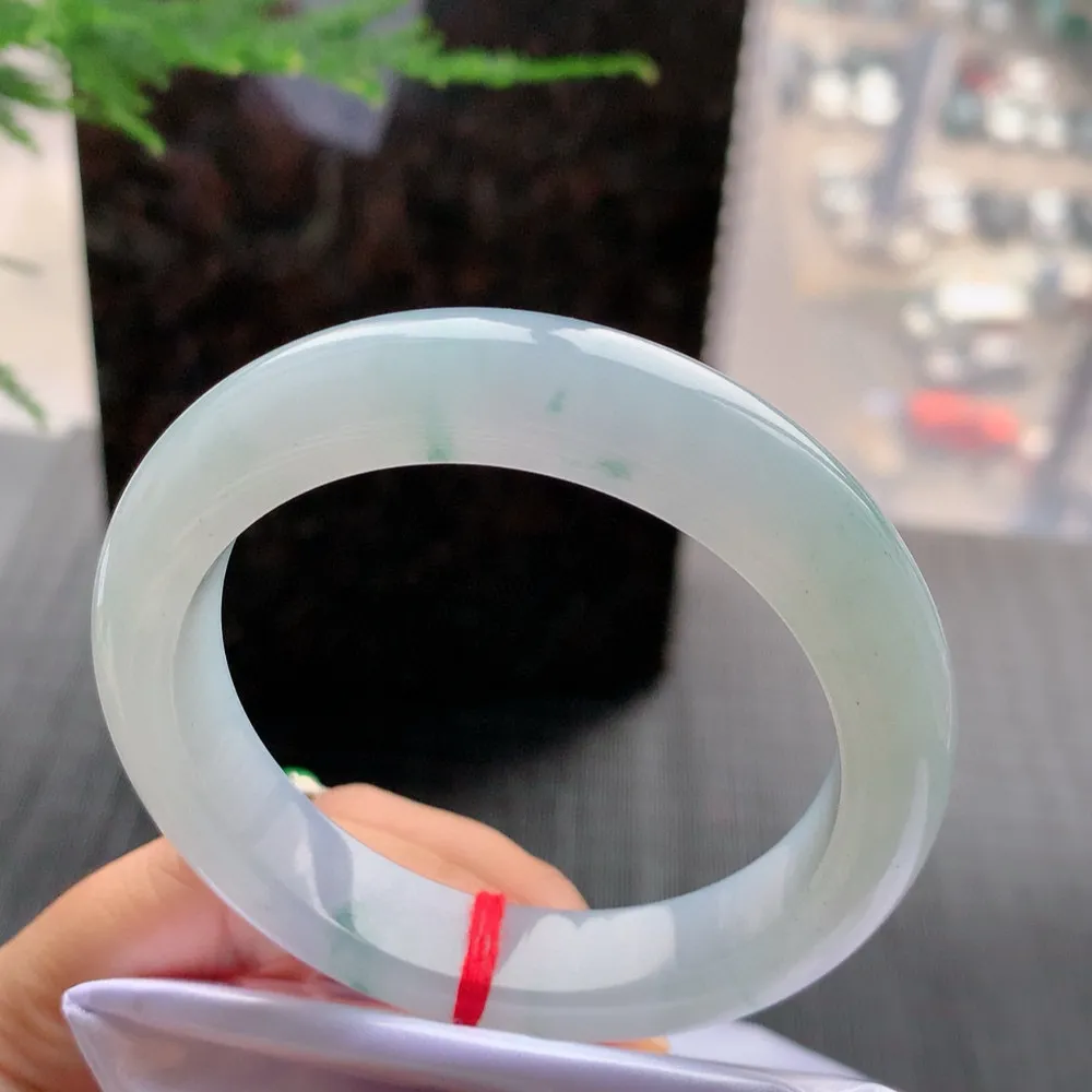 正圈高冰春彩 无瑕 尺寸:56.3/12.7/9.5  种色俱佳