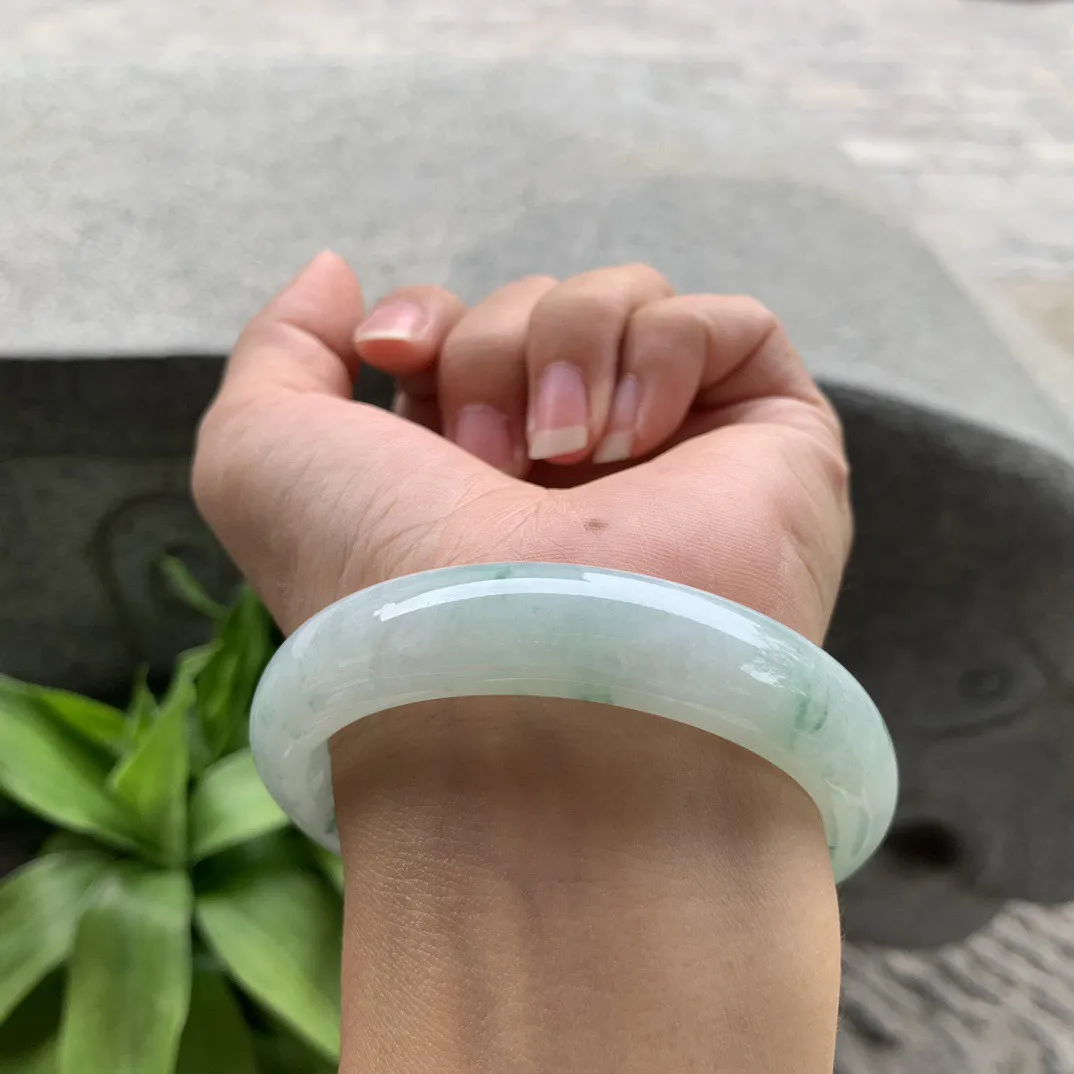 圈口 56.5-12.9-8.2 【飘花正圈手镯】正圈56 57可戴