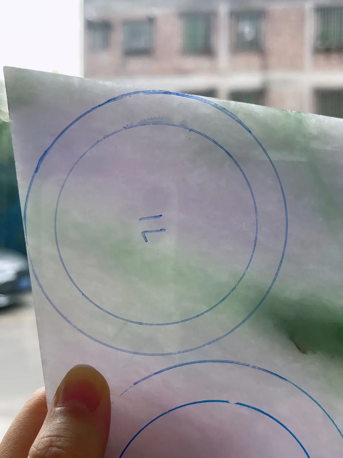 翡翠板料，⭕️正圈最大做55，圆条最大做51