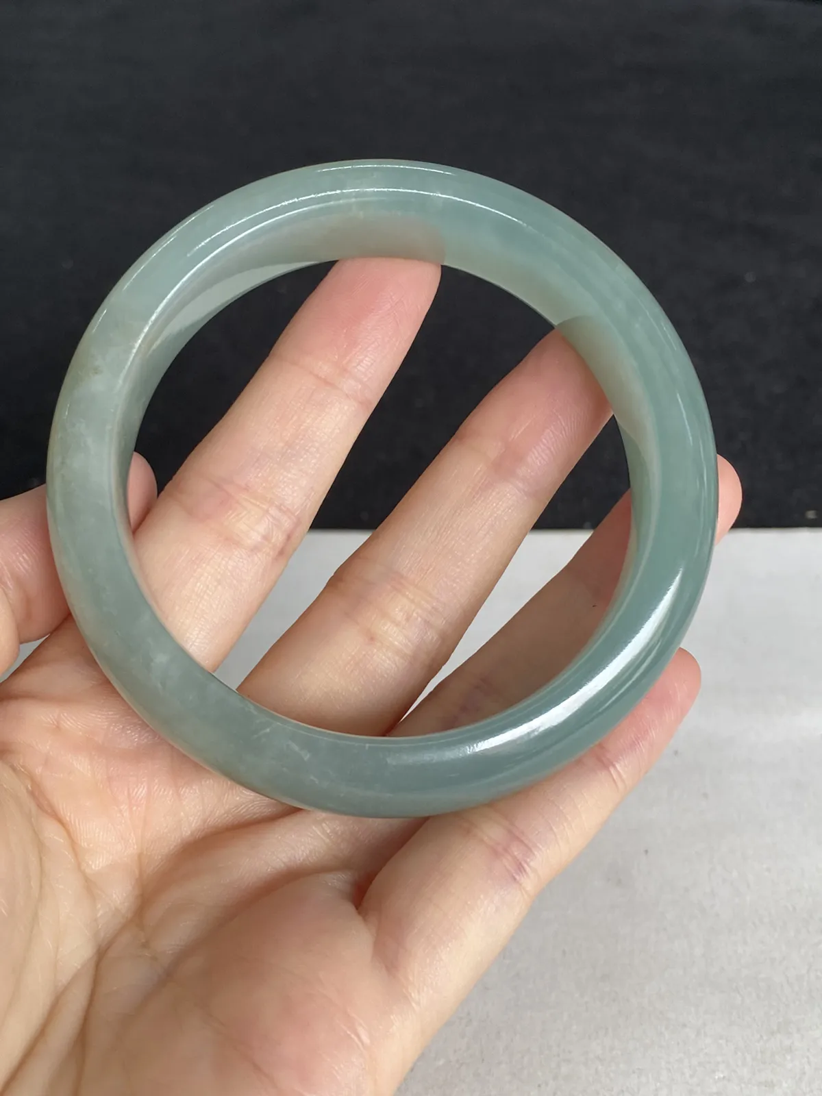 正圈56.6圈口，翡翠手镯