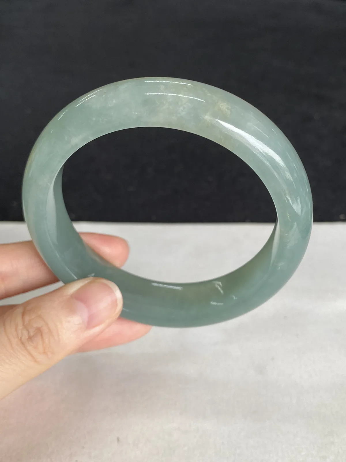 正圈56.6圈口，翡翠手镯