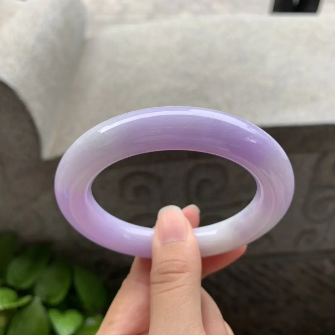 圈口56.3-12 【紫罗兰圆条手镯】圆条56 57可戴