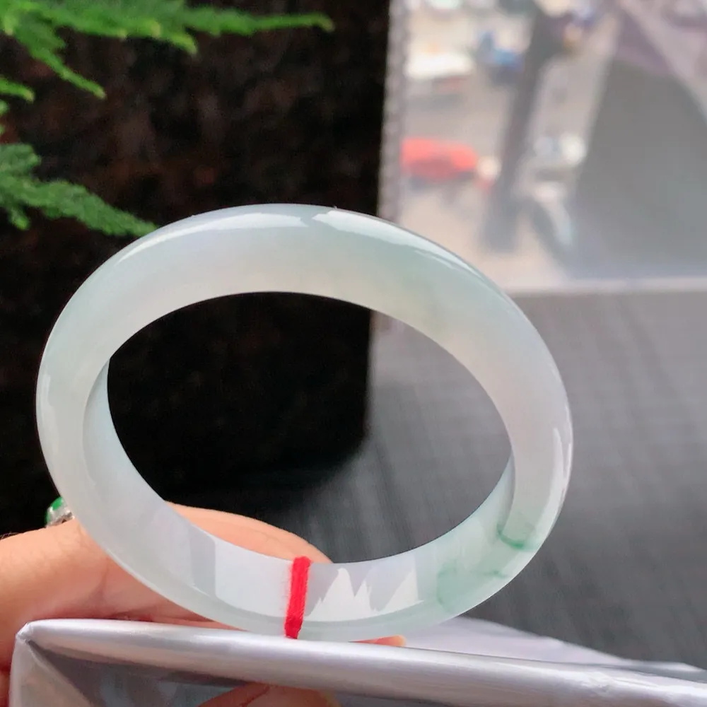 正圈冰紫飘花 无瑕 尺寸:55.2/12.6/7.5 花美 种水好