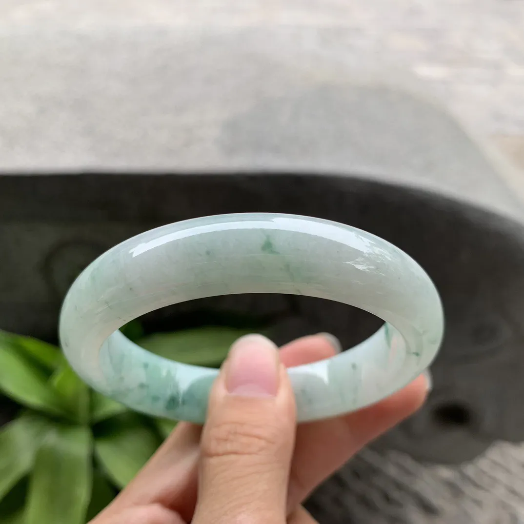 圈口 56.5-12.9-8.2 【飘花正圈手镯】正圈56 57可戴