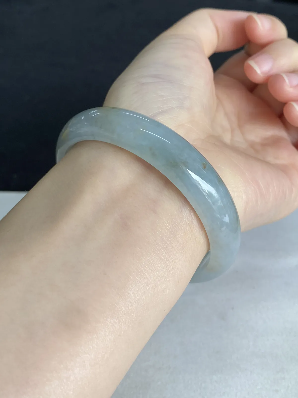 正圈55.7圈口，翡翠手镯