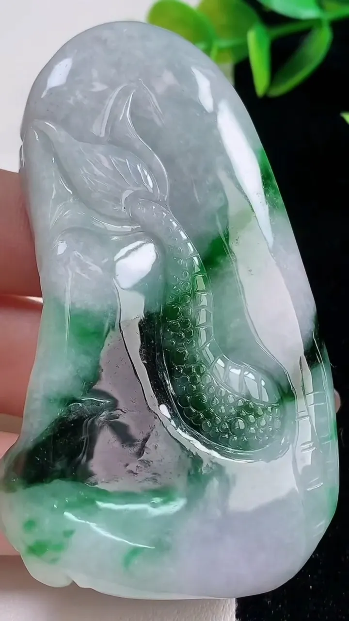 天然A货翡翠龙牌吊坠，尺寸75-44-13，重:73.34g
11月1日