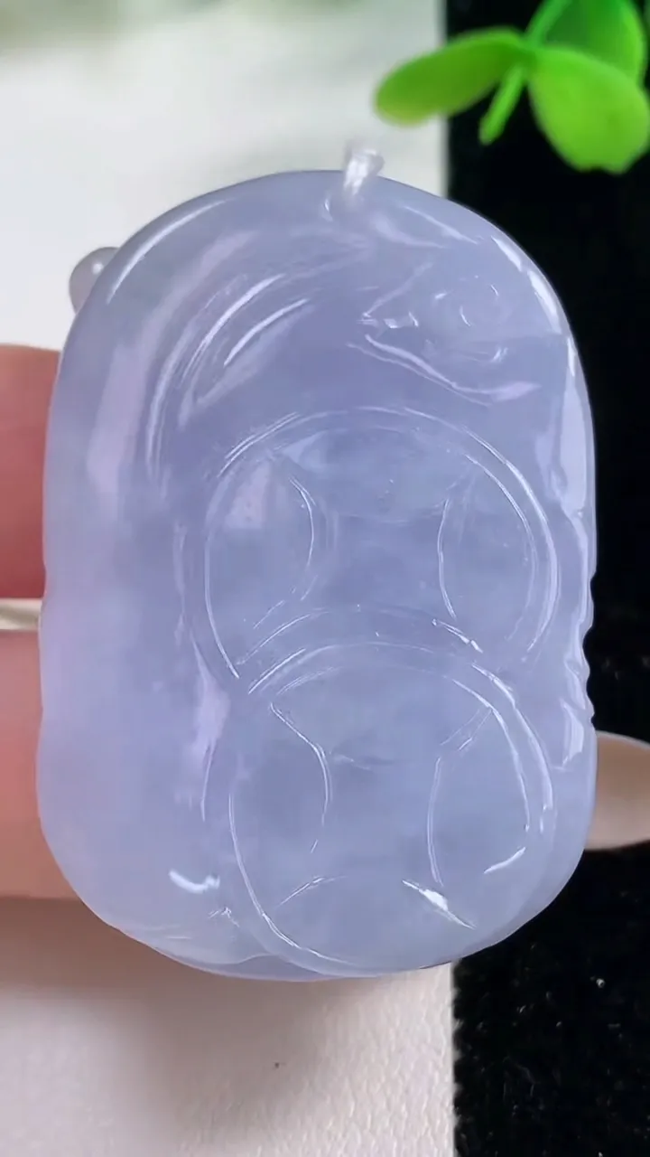 天然A货翡翠紫罗兰财神爷吊坠，尺寸47.2-31.6-8，重量:28.91g
11月2日