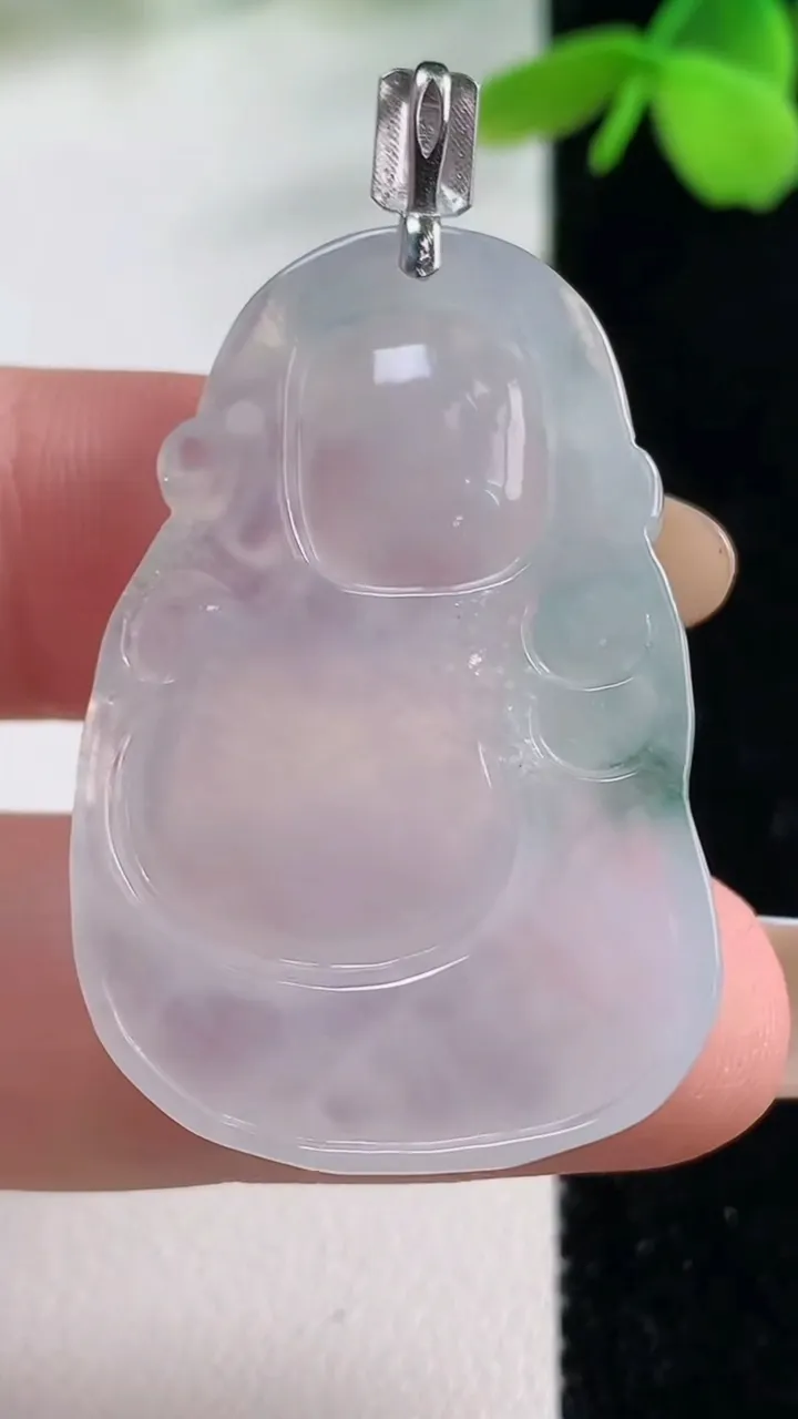 天然A货翡翠种飘花财神爷吊坠，尺寸37-25.4-6.6，重量:10.46g
11月2日