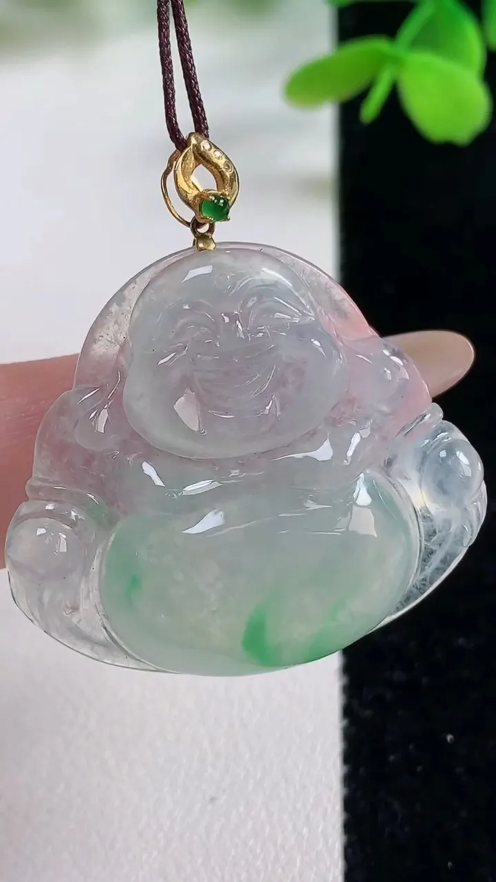 天然A货翡翠佛公吊坠，尺寸30.2-34-5.7，重量:8.91g
11月2日