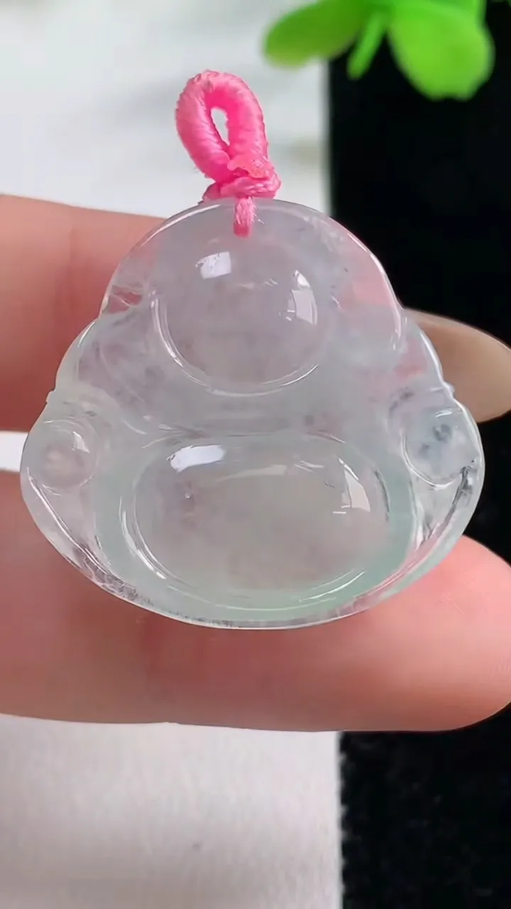 天然A货翡翠佛公吊坠，尺寸26.5-28.3-6，重量:6.52g
11月2日