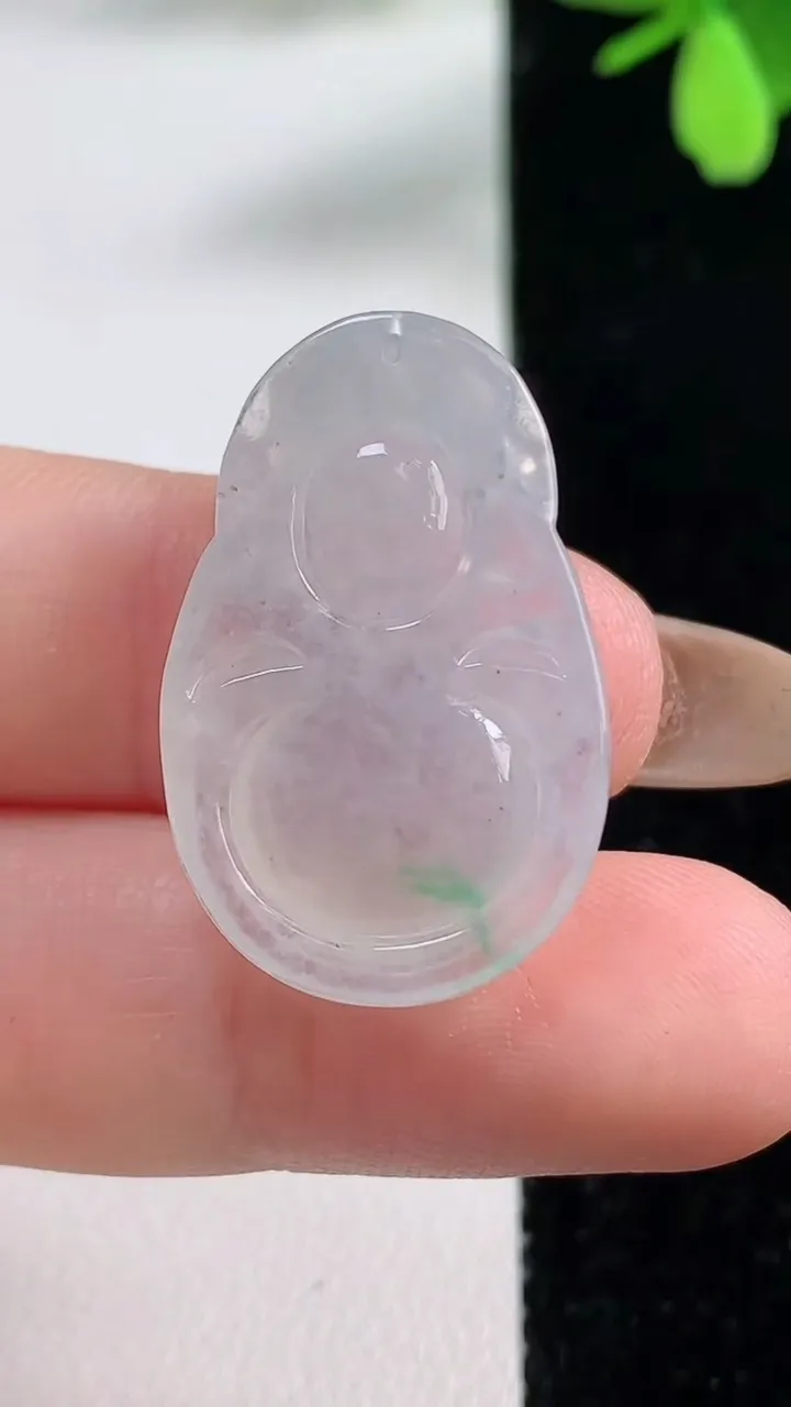 天然A货翡翠财神爷吊坠，尺寸28-17.6-5，重量:4.89g
11月4日