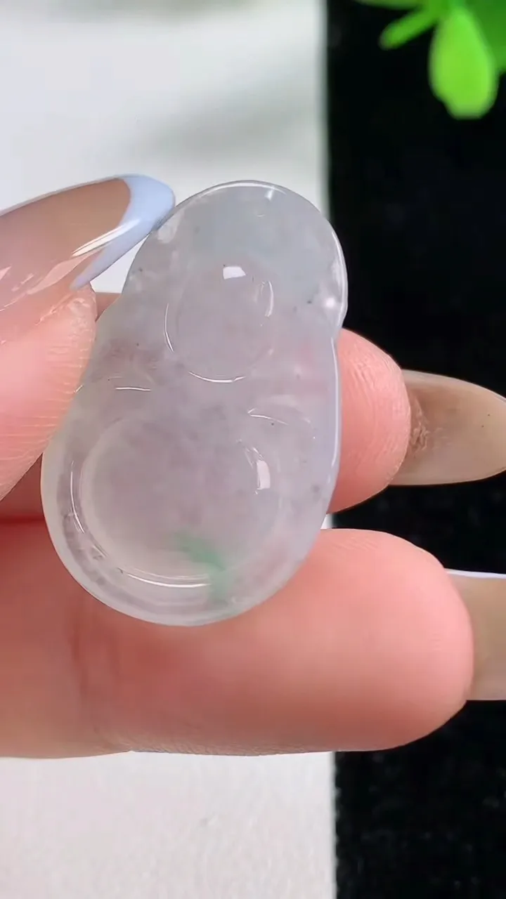 天然A货翡翠财神爷吊坠，尺寸28-17.6-5，重量:4.89g
11月4日