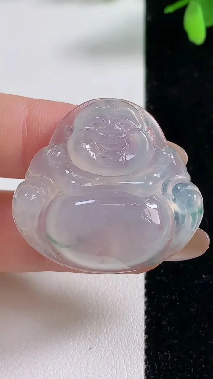 天然A货翡翠种飘花佛公吊坠，尺寸32-34.8-6.8，重量:11.32g
11月5日