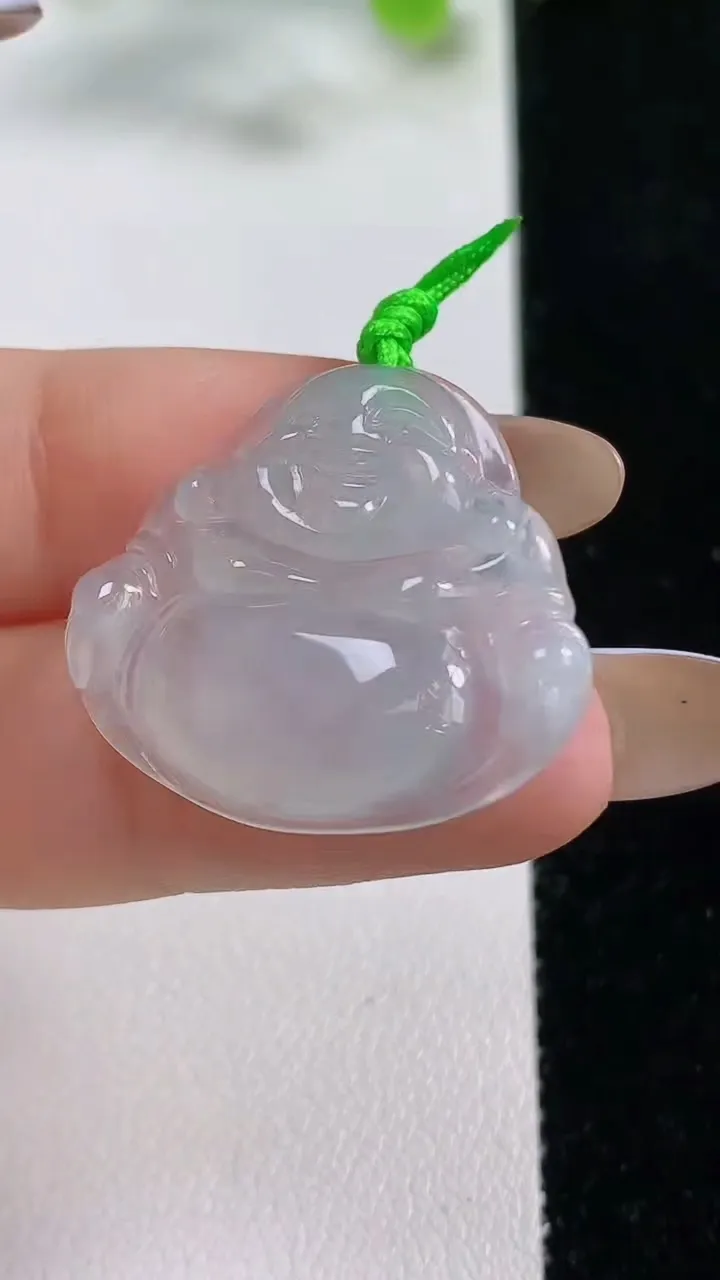 天然A货翡翠佛公吊坠，尺寸25-26.8-4.2，重量:4.30g
11月5日