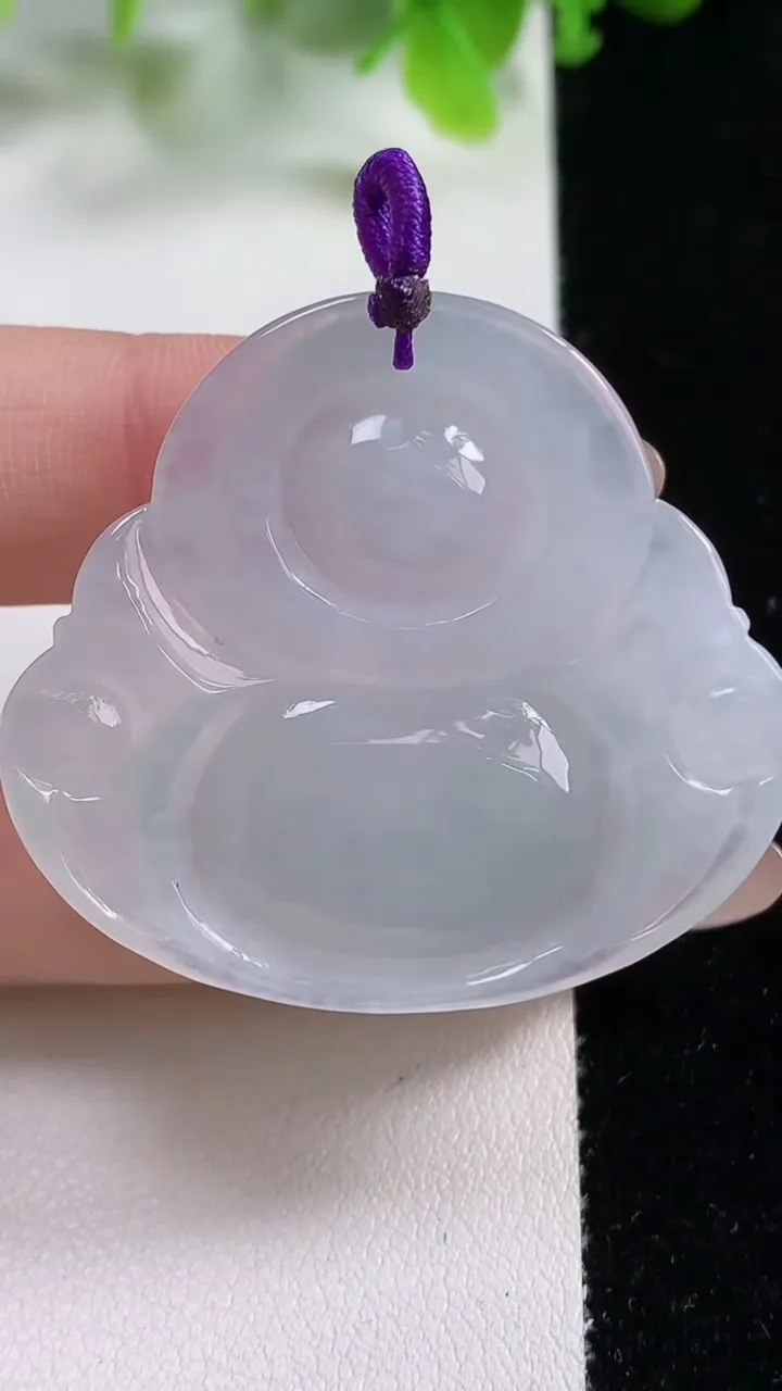 天然A货翡翠佛公吊坠，尺寸38.6-42.6-8.7，重量:20.37g
11月6日