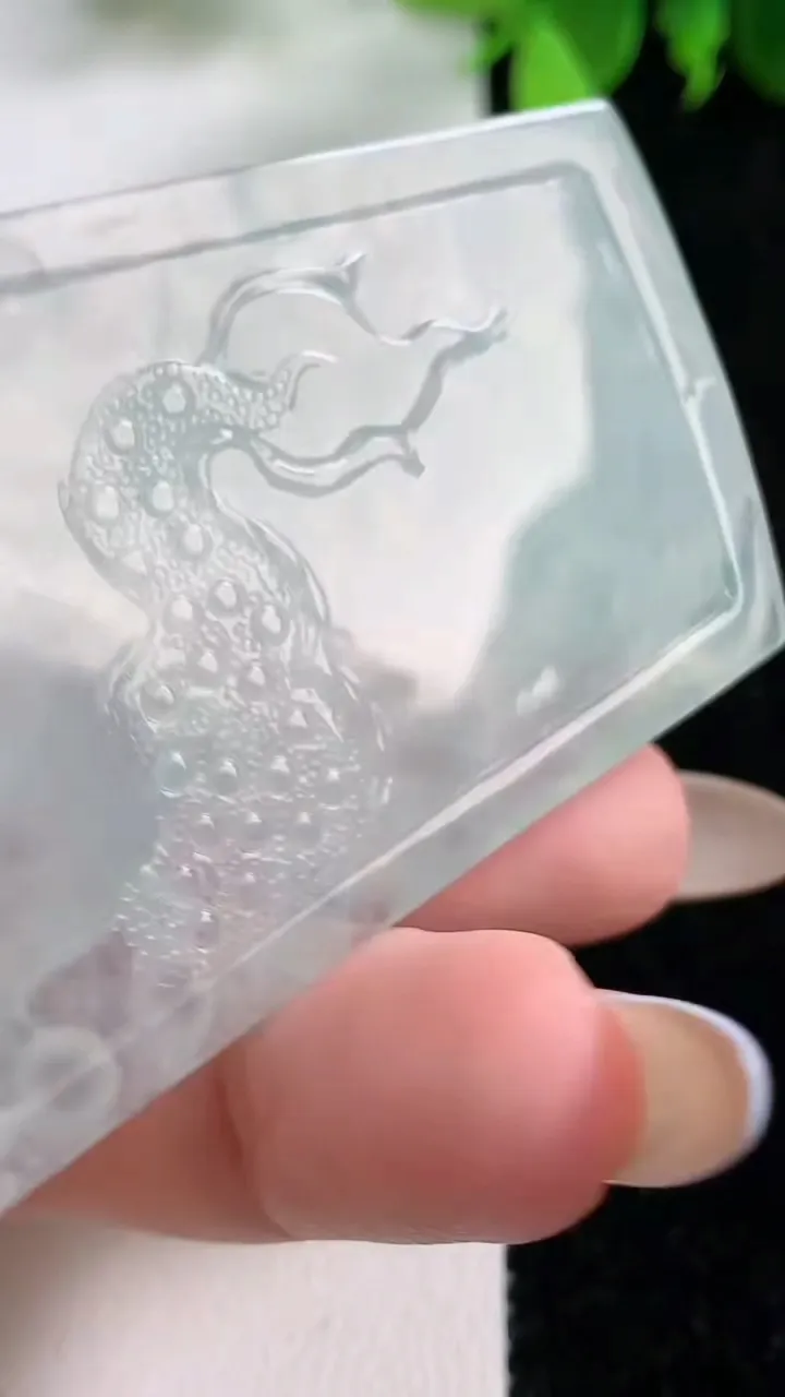 天然A货翡翠龙牌吊坠，尺寸61.3-42.8-6.7，重量:30.93g
11月9日