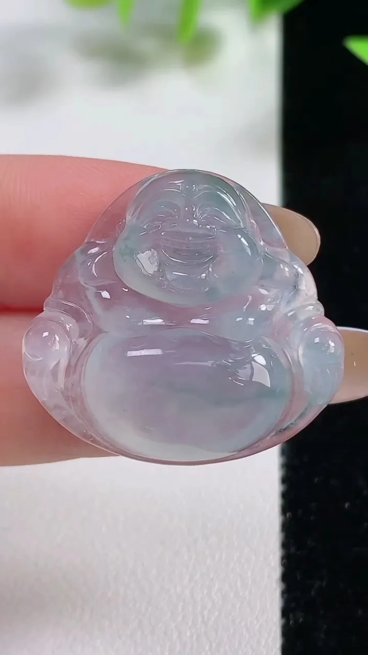 天然A货翡翠冰种飘花佛公吊坠，尺寸27-29.4-6.1，重量:6.50g
11月9日