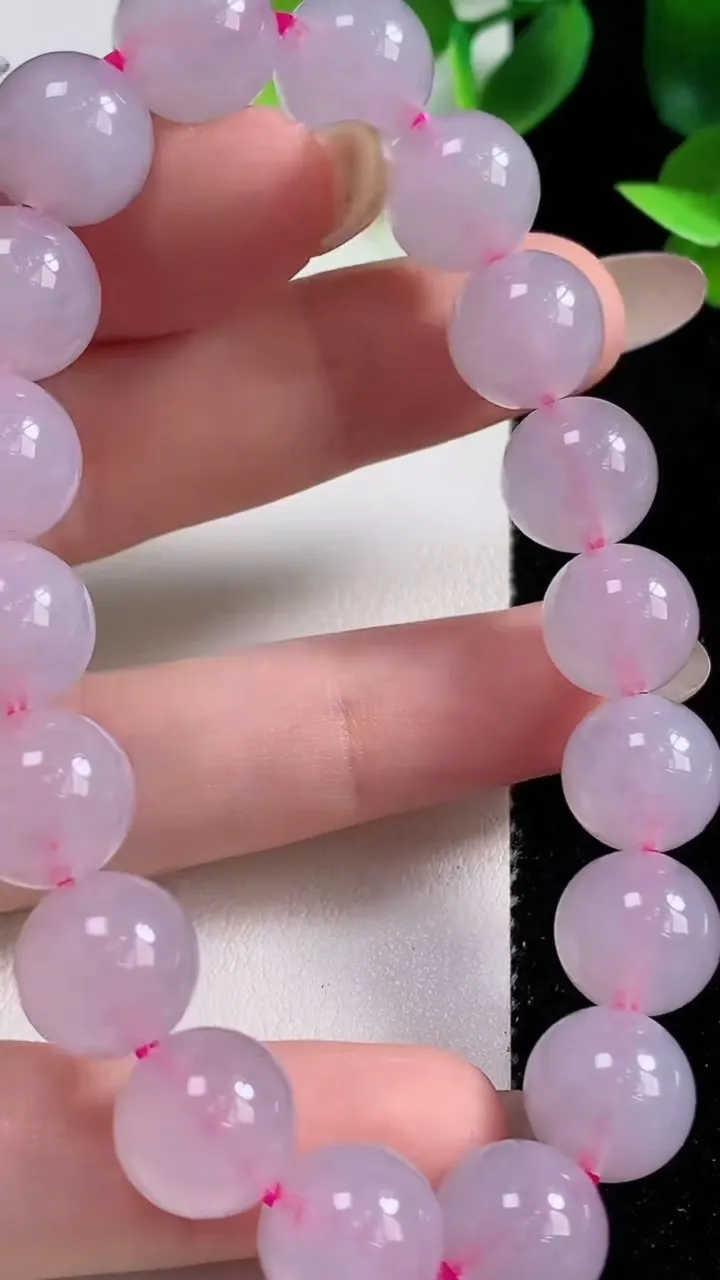 天然A货翡翠种紫罗兰圆珠手串18颗，尺寸11，重量:41.69g11月9日
工厂直销收藏佳品,种好水