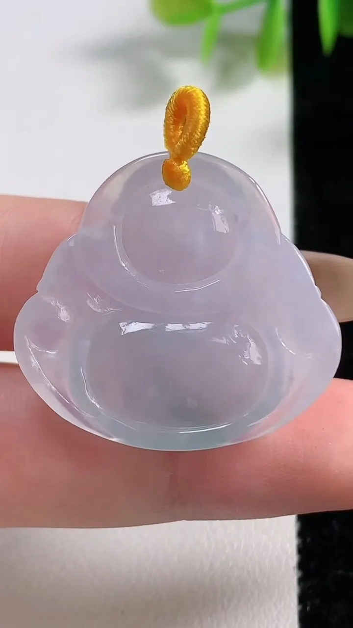 天然A货翡翠冰种飘花佛公吊坠，尺寸28.2-30.5-5.8，重量:7.72g
11月10日