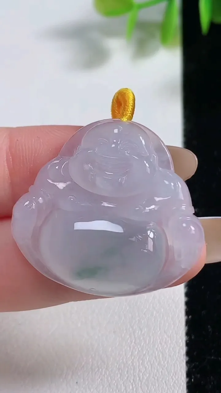 天然A货翡翠冰种飘花佛公吊坠，尺寸28.2-30.5-5.8，重量:7.72g
11月10日