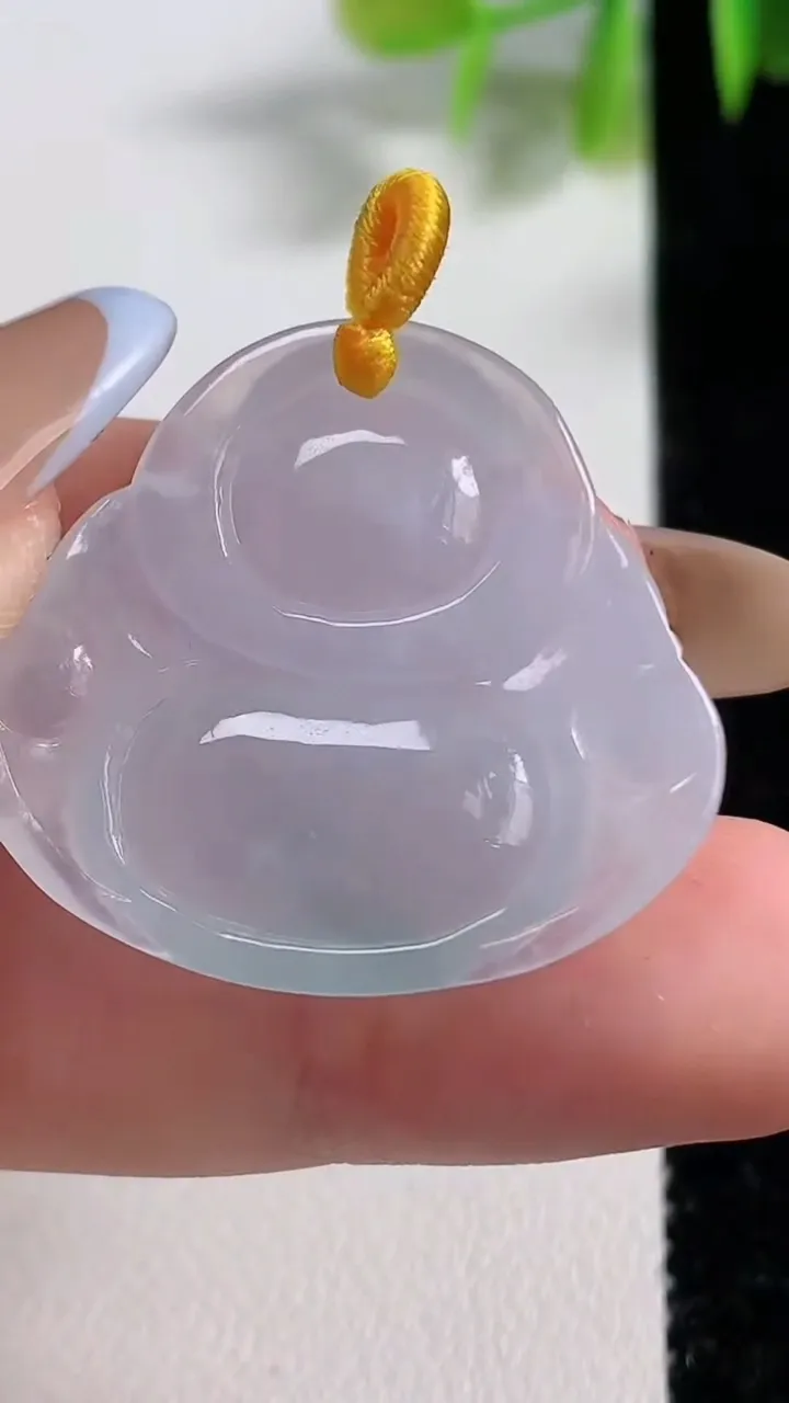 天然A货翡翠冰种飘花佛公吊坠，尺寸28.2-30.5-5.8，重量:7.72g
11月10日